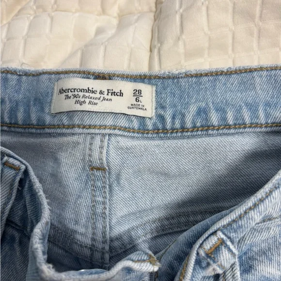 Abercrombie & Fitch Blue Relaxed Jeans - Picture 2 of 2